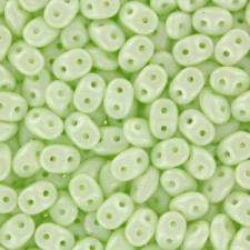 SuperDuo Beads 2.5x5mm Powdery - Pastel Lime
